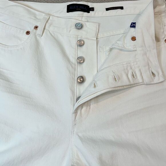 Alex Mill Relaxed Wide Leg Alek Jeans Size 30 NWT $225 White - Picture 3 of 11